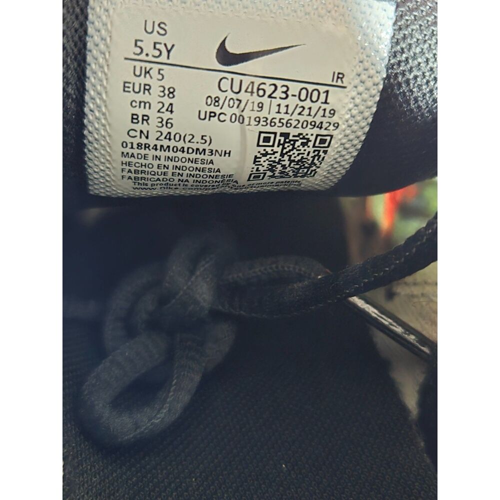 Nike Air Max Plus GS Black Hyper Blue Print Sneakers | Women's Size 7/Youth 5.5 - Picture 6 of 11